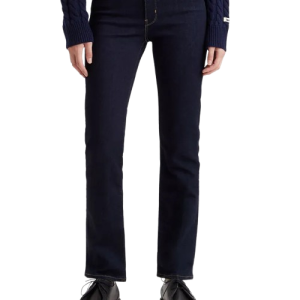 LEVIS WOMENS 314 SHAPING STRAIGHT BLUE WAVE RINSE