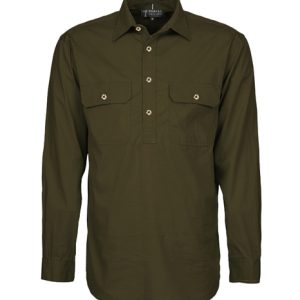 PILBARA RM200CF LONG SLEEVE OLIVE