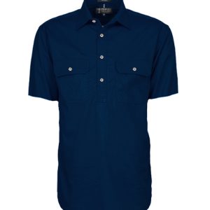 PILBARA RM200CFS SHORT SLEEVE FRENCH NAVY