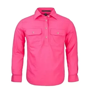 PILBARA LONG SLEEVE RM400CF HOT PINK KIDS