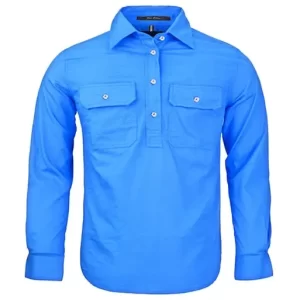 PILBARA LONG SLEEVE RM400CF LIGHT BLUE KIDS