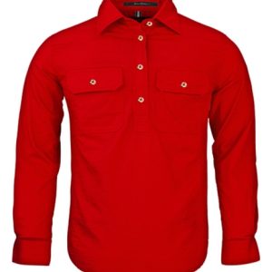 PILBARA LONG SLEEVE RM400CF RED KIDS