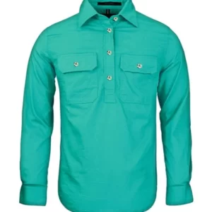 PILBARA RM300CF CLOSED FRONT SHIRT WOMENS JADE