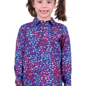 TCBAC KIDS JUNE LONG SLEEVE SHIRT NAVY