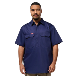 YAKKA Y07540 SHORT SLEEVE NAVY