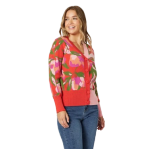 THREADZ BLOOM CARDIGAN MULTI