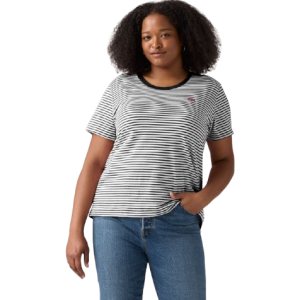 LEVIS RAITA STRIPE TEE CAVIAR