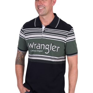 WRANGLER CHRIS SHORT SLEEVE POLO BLACK